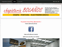 Tablet Screenshot of chapisteriabolanos.com
